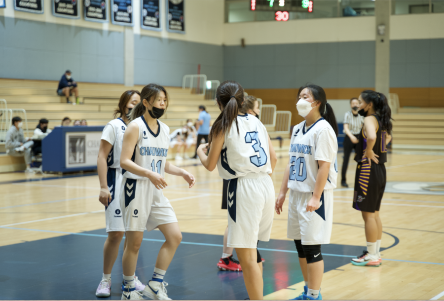 (Girls Basketball Varsity team playing against GSIS, Korea Classic
